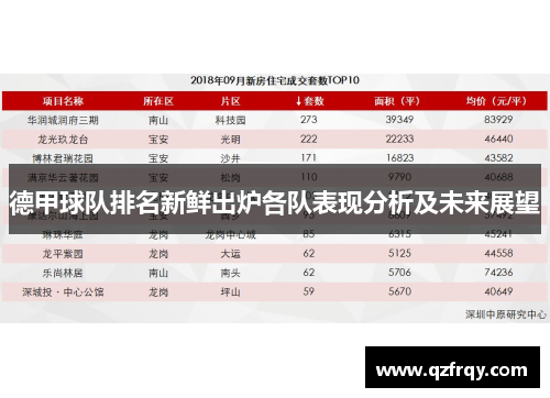 德甲球队排名新鲜出炉各队表现分析及未来展望